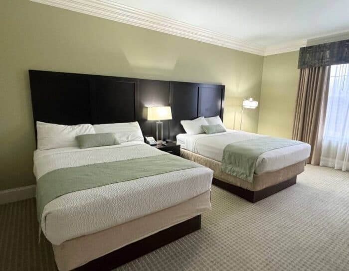 hotel room at The Resort at Glade Springs in West Virginia