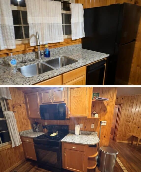 kitchen at Star Falls Cabin in Corbin KY