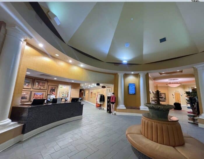 lobby at The Resort at Glade Springs in West Virginia