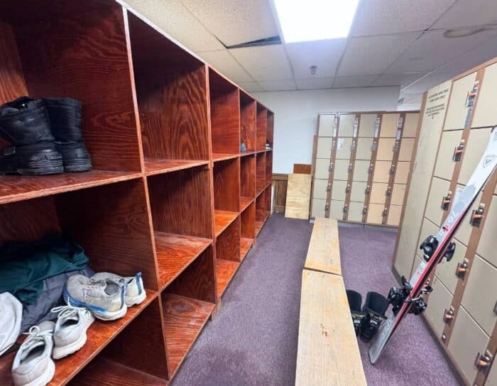 lockers at Winterplace Ski Resort in West Virginia