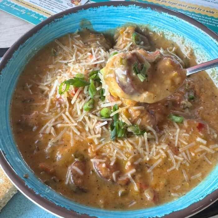 shrimp and grits LuLu's Gulf Shores