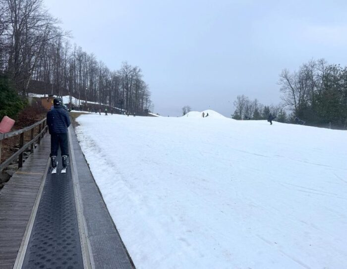 ski lesson at Winterplace Ski Resort in West Virginia