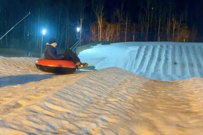 snow tubing at Winterplace Ski Resort in West Virginia