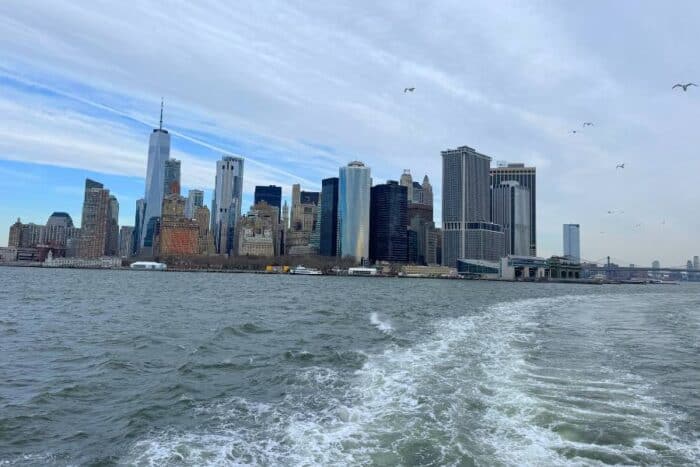 view from Staten Island ferry