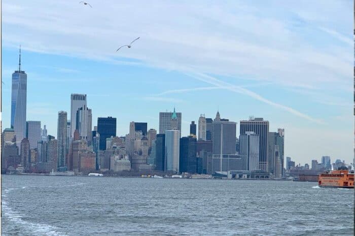 view from Staten Island ferry
