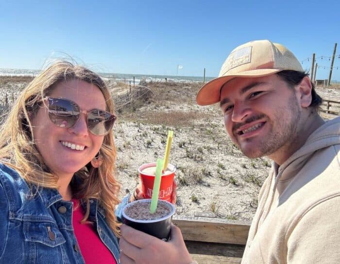 Mother and son at Flora-Bama