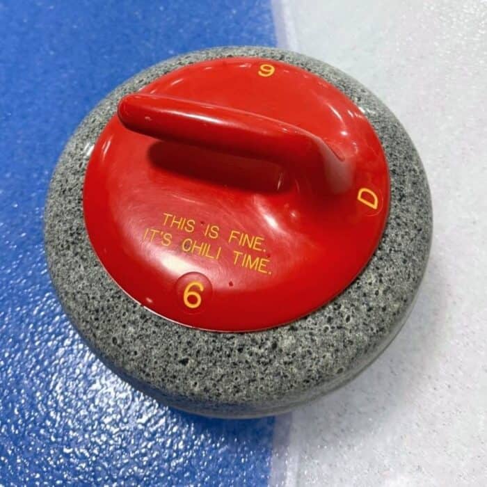curling rock at Cincinnati Curling Club