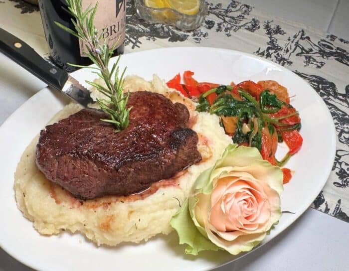 filet mignon at The Globe Spencer House Inn St. Marys, GA