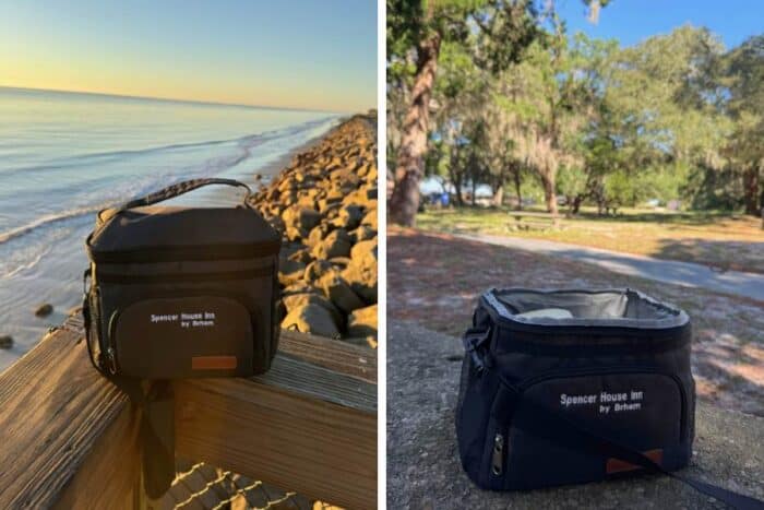 packed lunch in cooler from Spencer House Inn