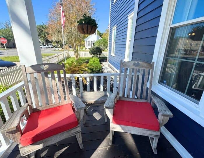 porch at The Spencer House Inn in St. Marys GA