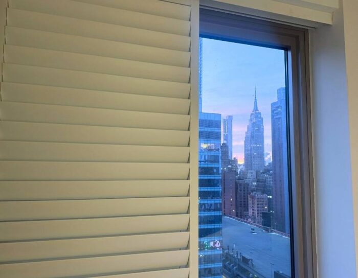 view of Empire State Building from Full Pod Room at Pod Times Square