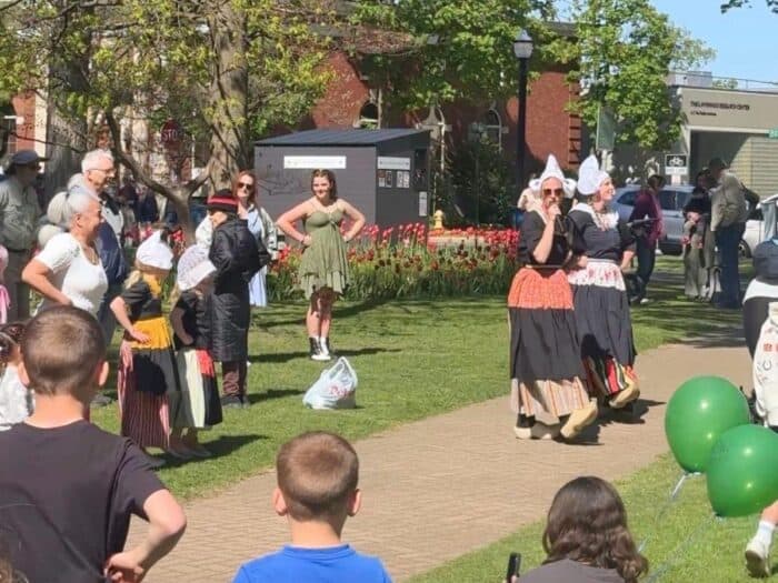 Dutch dancing demo at the Tulip Time Festival in Holland, Michigan