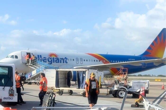airplane for Allegiant Airlines