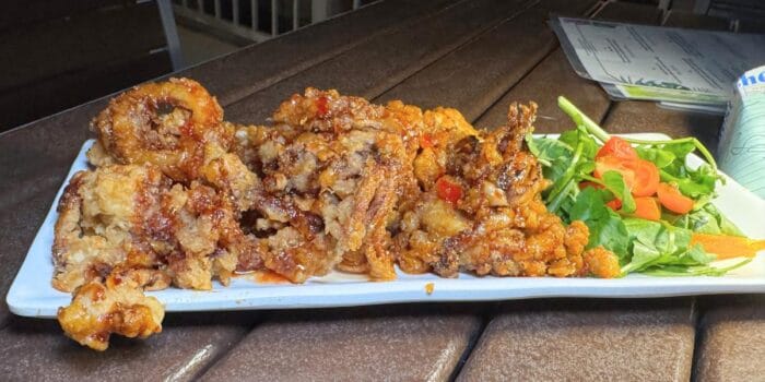 calamari at Perch 360 at Wyvern Hotel