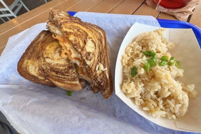 grouper reuben at Lighthouse Grill and Tiki Bar