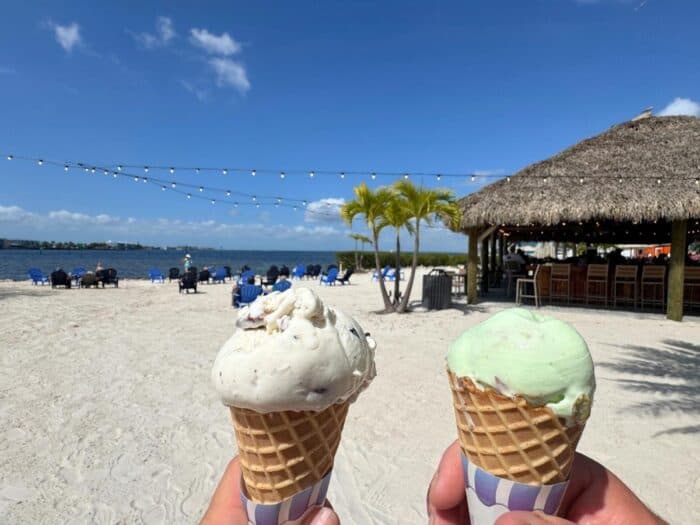 ice cream at Fishermen's Village Punta Gorda FL