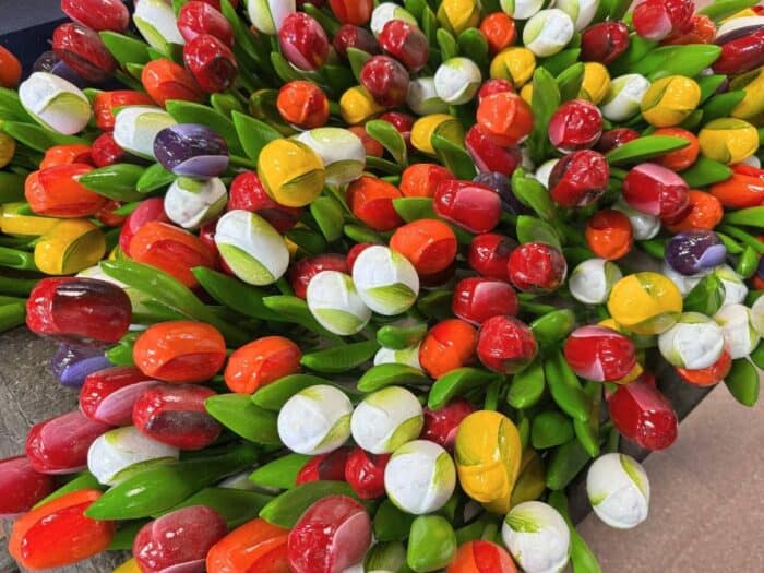 wooden tulips in Holland, MI