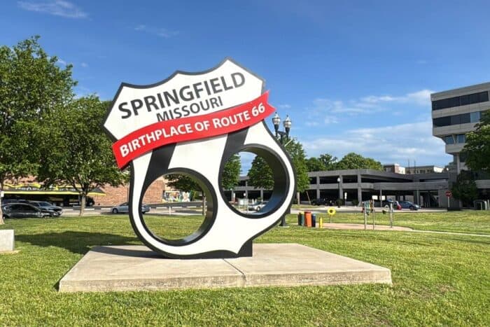 Birthplace of Route 66 Sculpture Springfield MO