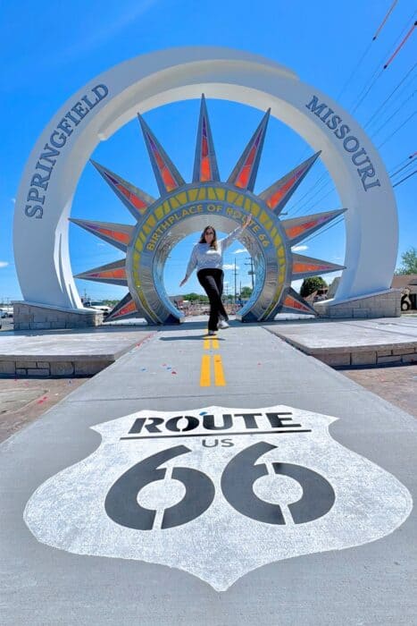 Route 66 Queen's Gate Sculpture Springfield MO