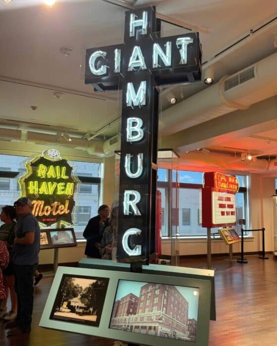 Route 66 exhibit at History Museum on the Square Springfield MO