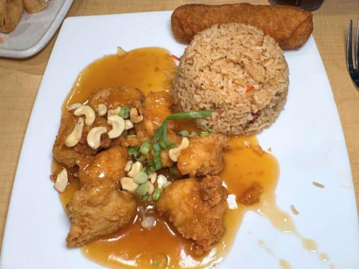 Springfield style Cashew Chicken at Leong's Asian Diner Springfield, MO