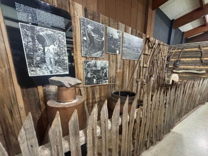 exhibit at Visitor Center Grayson Highlands State Park in VA