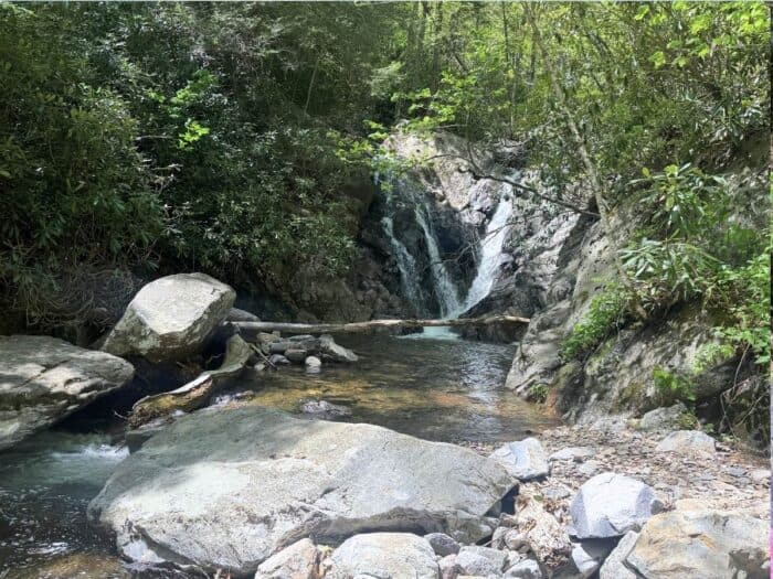 waterfall Grayson Highlands State Park in VA