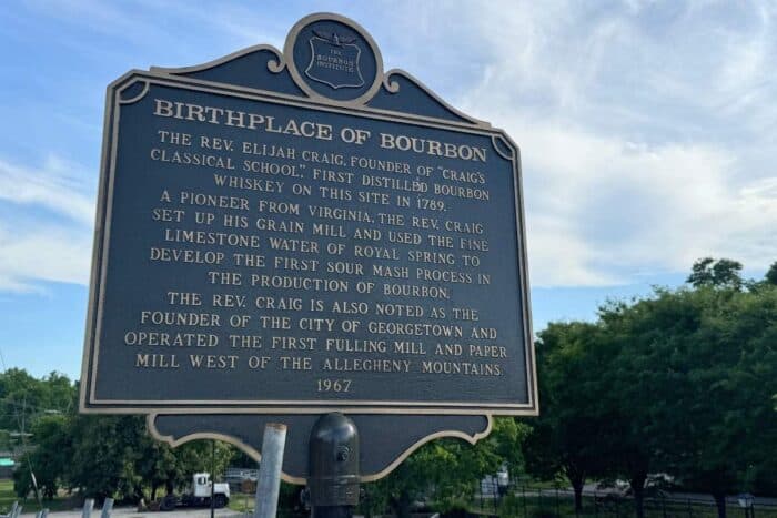 Birthplace of Bourbon sign Georgetown KY