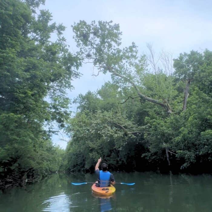 Kayaking the Midway on Elkhorn Creek Georgetown KY