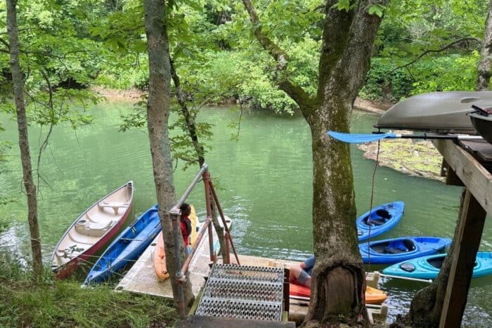 Kayaking the Midway on Elkhorn Creek Georgetown KY