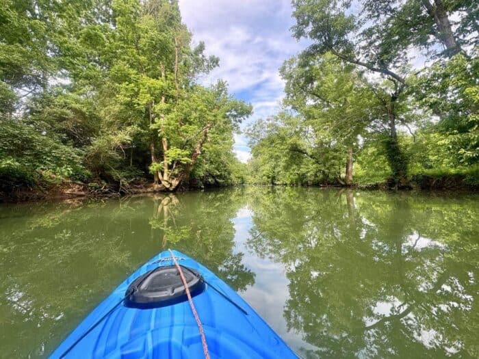 Kayaking the Midway on Elkhorn Creek Georgetown KY