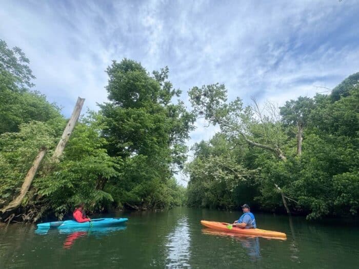 Kayaking the Midway on Elkhorn Creek Georgetown KY