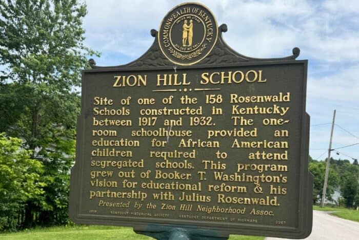 historic marker in Kentucky near Elkhorn Creek