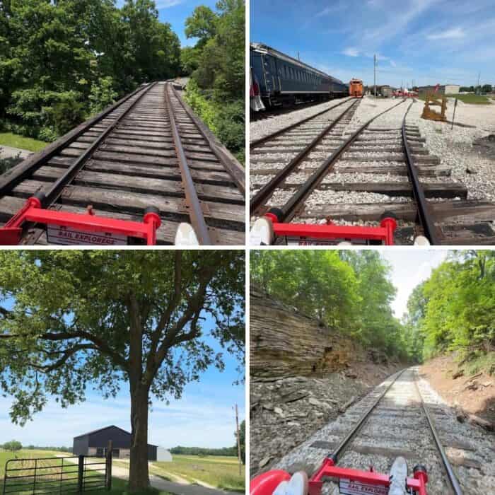 rail bike ride Rail Explorers Bluegrass Division