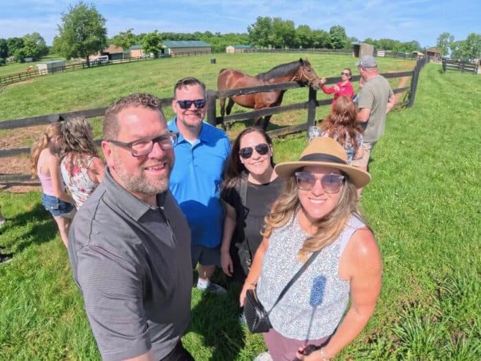 tour of Old Friends Thoroughbred Retirement Farm Georgetown KY