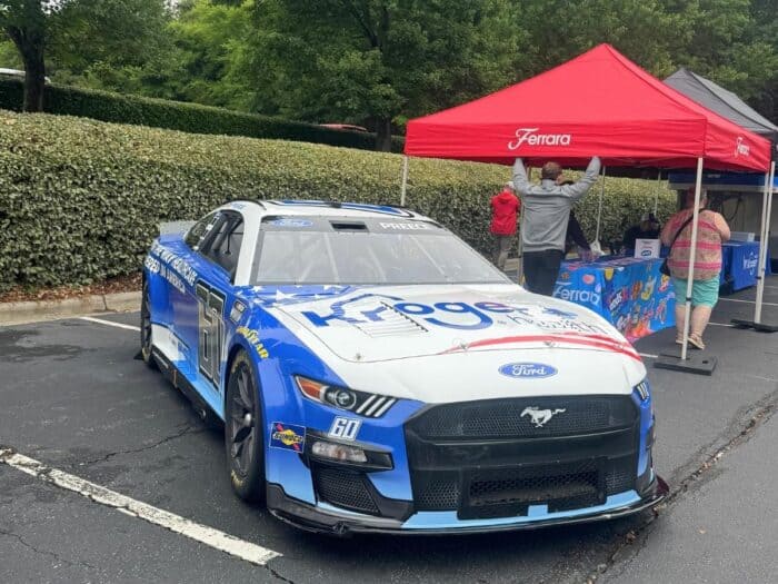 Kroger race car at RFK Racing Fan Day