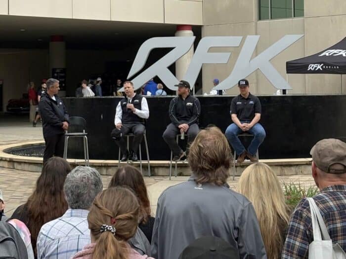 Race car drivers at RFK Fan Day