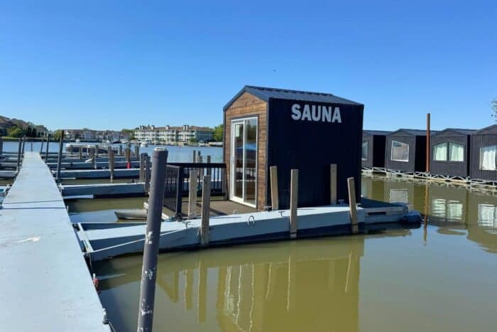 Sauna at SoLSTAY in Sandusky, OH
