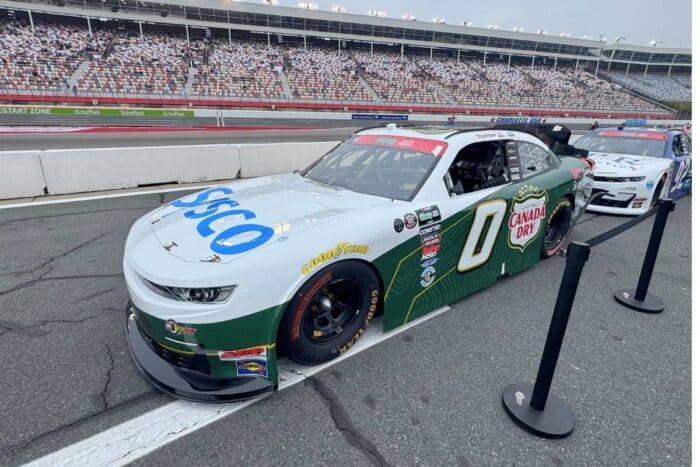 Sysco race car NASCAR Race at Charlotte Motor Speedway