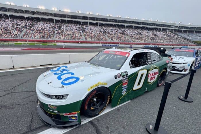 Sysco race car at Charlotte Motor Speedway