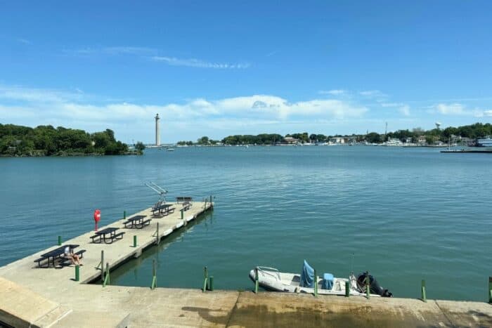 View from Aquatic Visitor Center Put-in-Island in Ohio