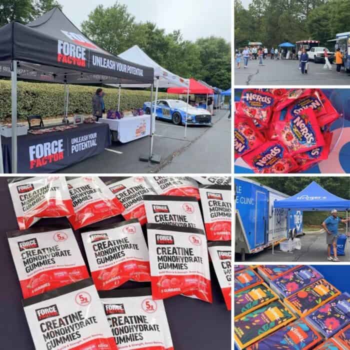 brand booths at RFK Racing Fan Day