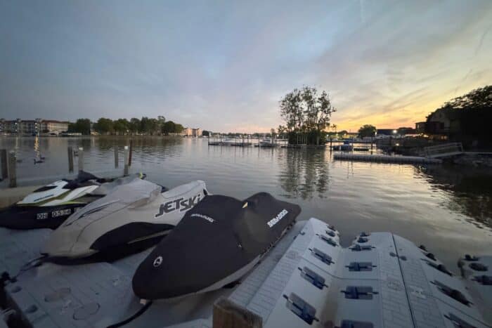 dock at SoLSTAY Lodging and Marina in Sandusky, OH