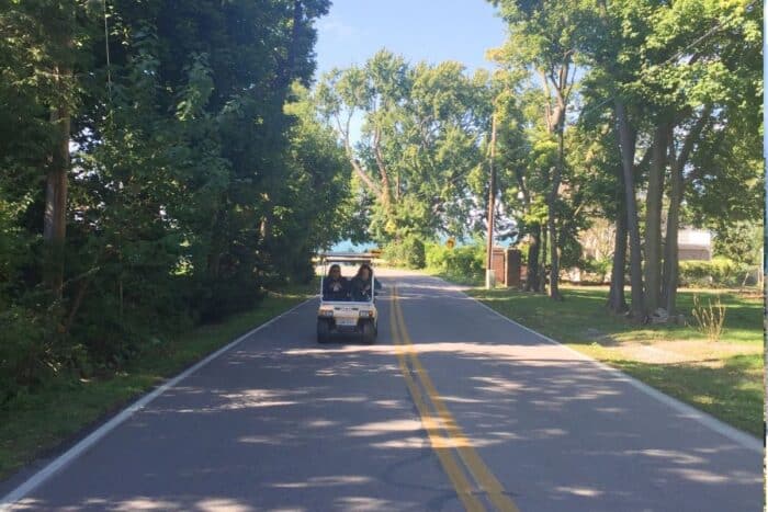 golf cart on Put-in-Bay Island