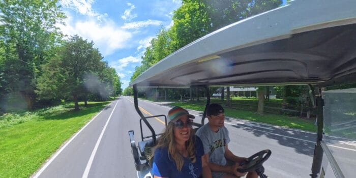 golf cart on Put-in-Bay Island