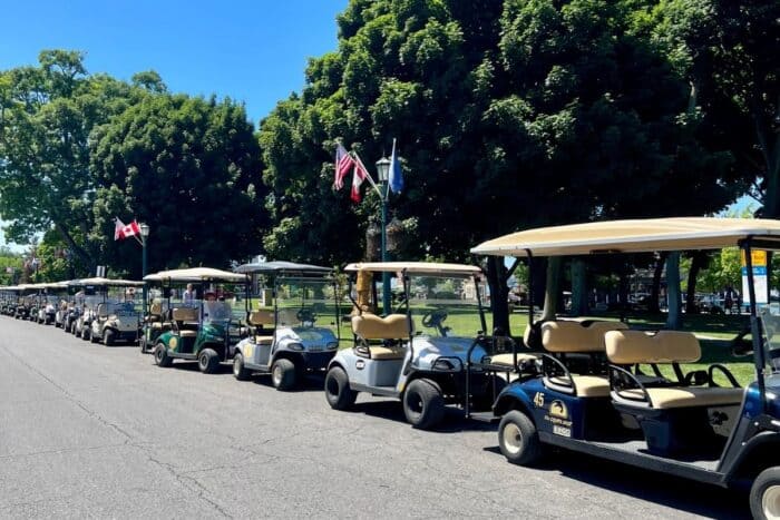 golf carts on Put in Bay Island