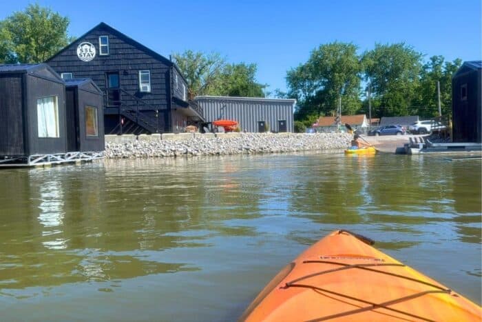 kayaking at SoLSTAY Lodging and Marina in Sandusky, OH