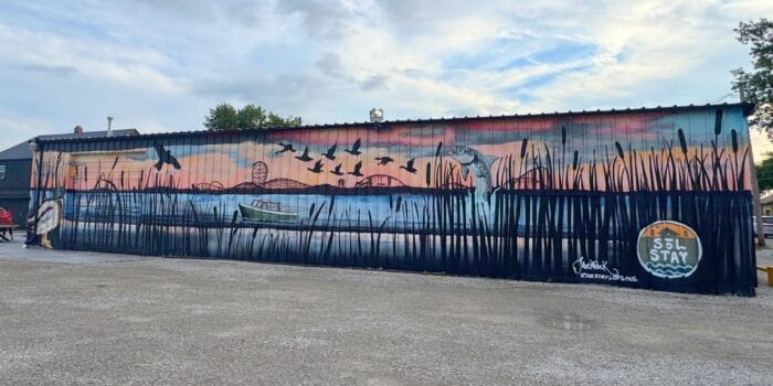 mural at SoLSTAY in Sandusky Ohio