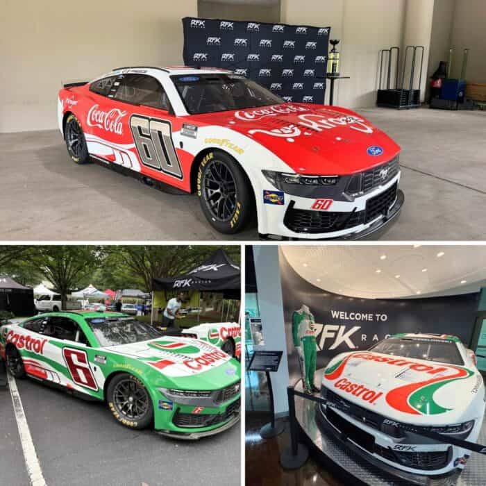 race cars at RFK Racing Fan Day
