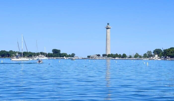 scenic view of Put-in-Bay Island in Ohio